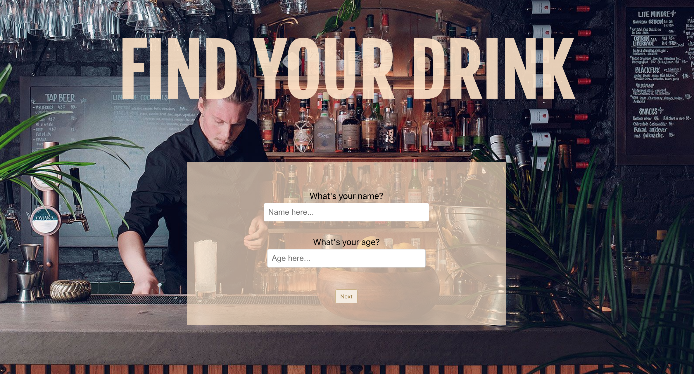 The drink survey