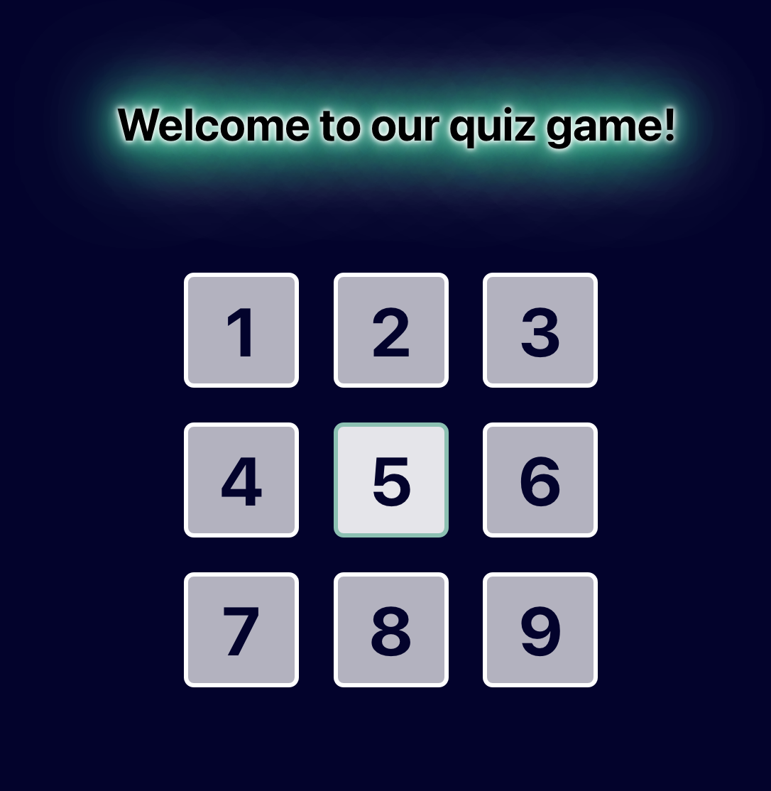 The Tic Tac Toe quiz